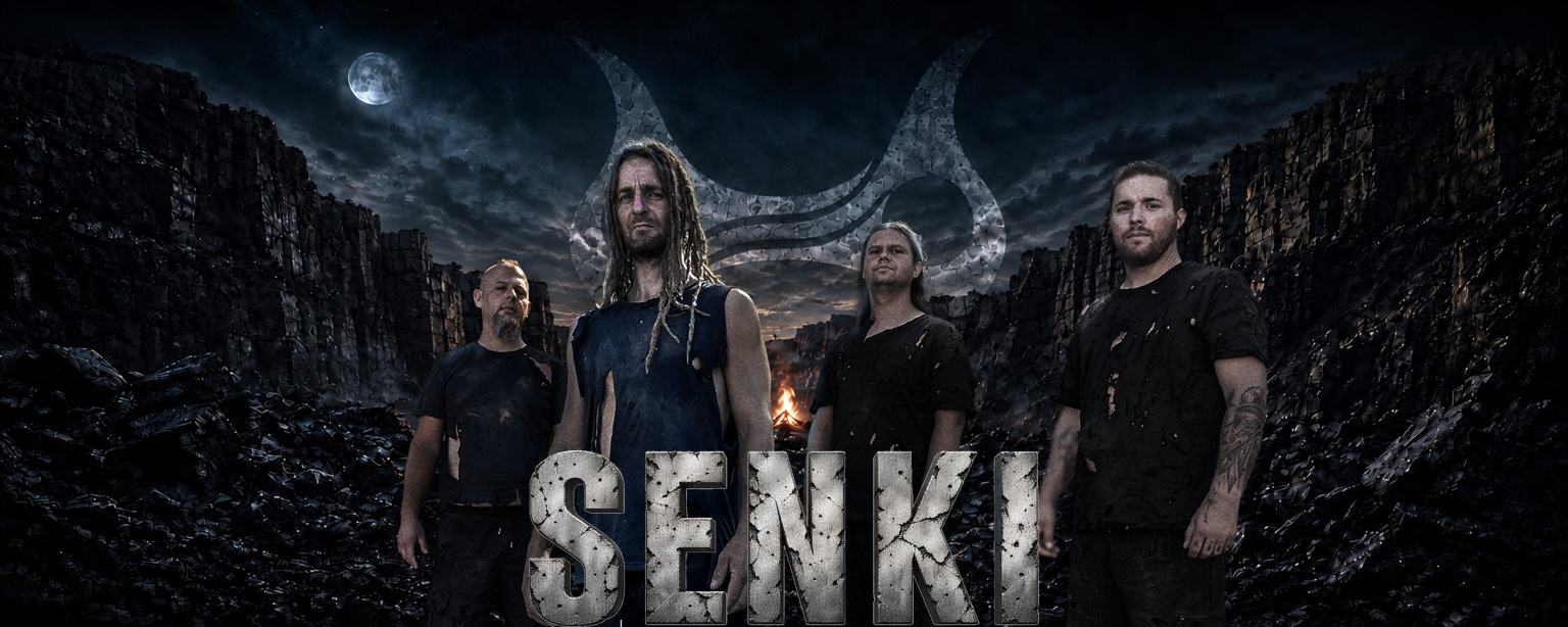 SENKI band — approved Home hero image with SENKI wordmark